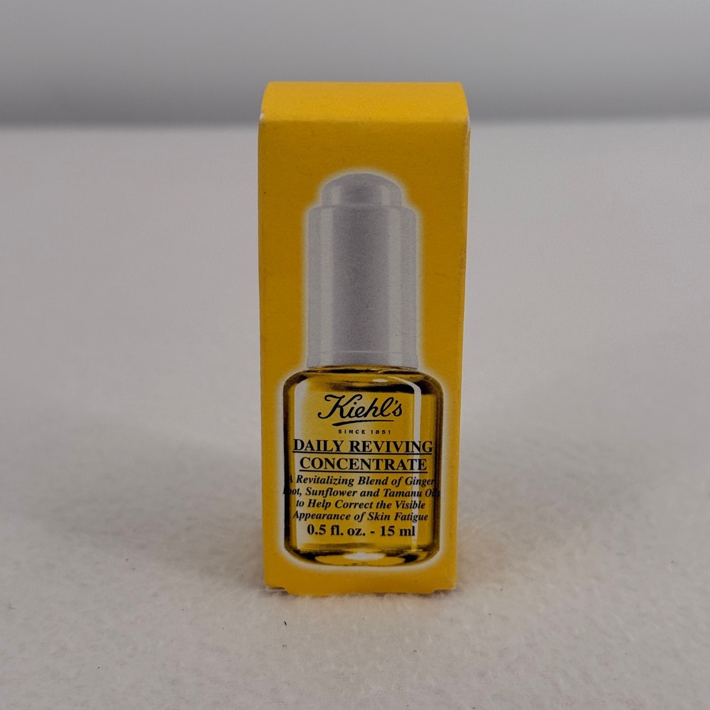 Kiehls Daily Reviving Concentrate Facial Oil 0.5 fl oz 15 ml New in Box